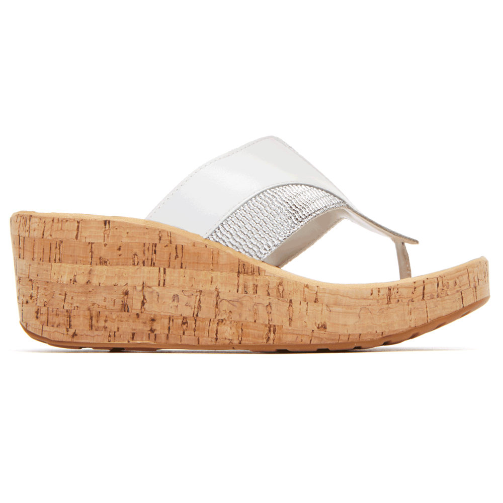 Rockport Wedges Dam Vita - Weekend Casuals Lanea Gore Thong - RBUGK3409